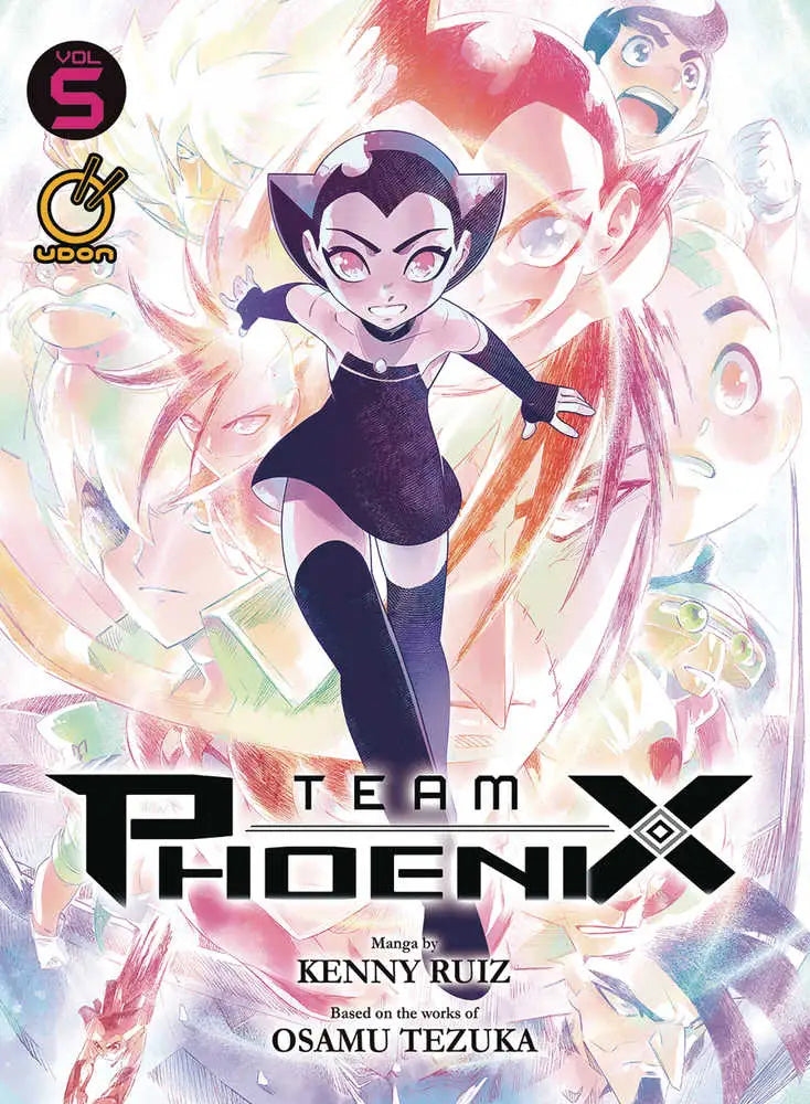 Manga cover of Team Phoenix GN Vol 05 featuring anime character in black outfit