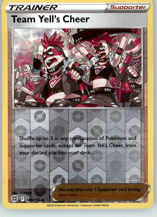Team Yell’s Cheer - Brilliant Stars - 149/172 - Reverse Holo LP Pokemon - Pokémon Card Single