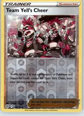 Team Yell’s Cheer - SWSH09: Brilliant Stars - 149/172 - Reverse Holo LP - Pokémon Card Single