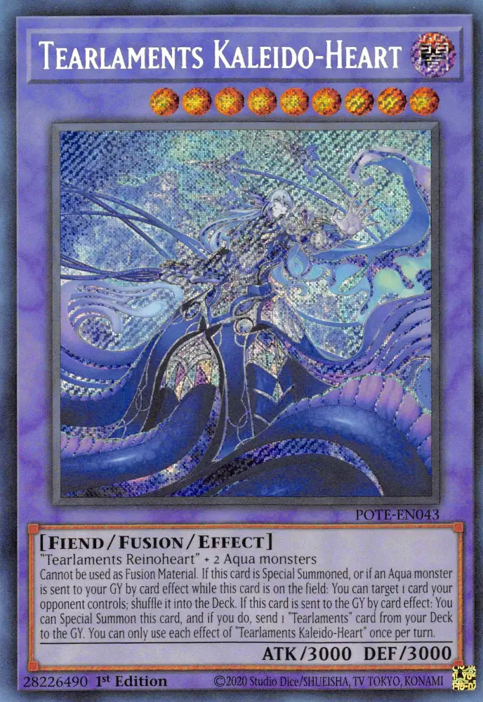 Tearlaments Kaleido-Heart [POTE-EN043] Secret Rare - Yugioh Single