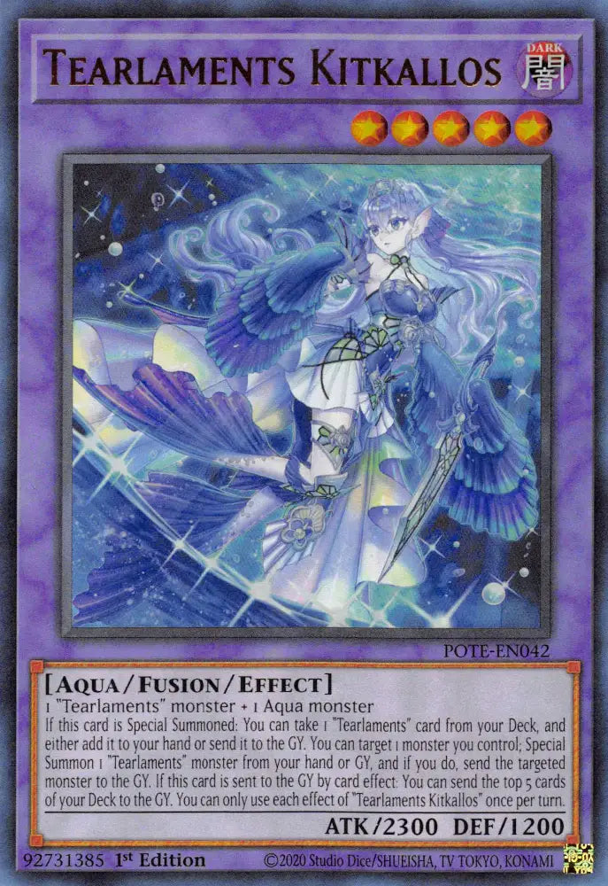 Tearlaments Kitkallos [POTE-EN042] Ultra Rare - Yugioh Single