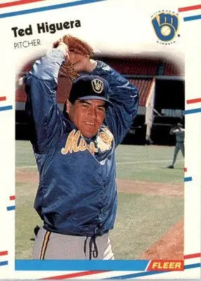 Ted Higuera - 1988 Fleer - #166 - Baseball - Baseball Card Single