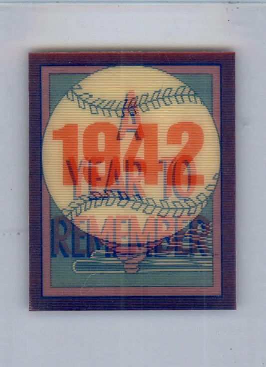 Ted Williams: 1942 - 1989 Score - #11 - Magic Motion: A Year to Remember - Baseball Card Single