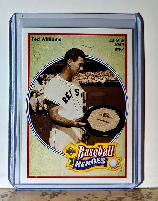 Ted Williams 1992 Upper Deck Baseball Heroes MLB #31 Card Boston Red Sox - Baseball Card Single