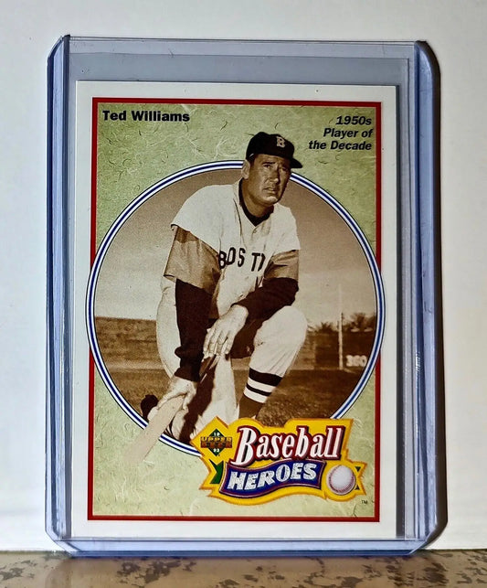 Ted Williams 1992 Upper Deck Baseball Heroes MLB #33 Card Boston Red Sox - Baseball Card Single