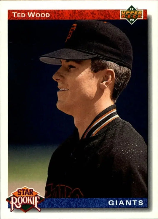 Ted Wood 1992 Upper Deck MLB #12 Star Rookies Baseball Card San Francisco Giants - Baseball Card Single