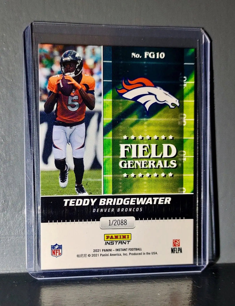 Teddy Bridgewater 2021 Panini NFL Field Generals #10 Rookie Card 1 of 2088 - Football Card Single