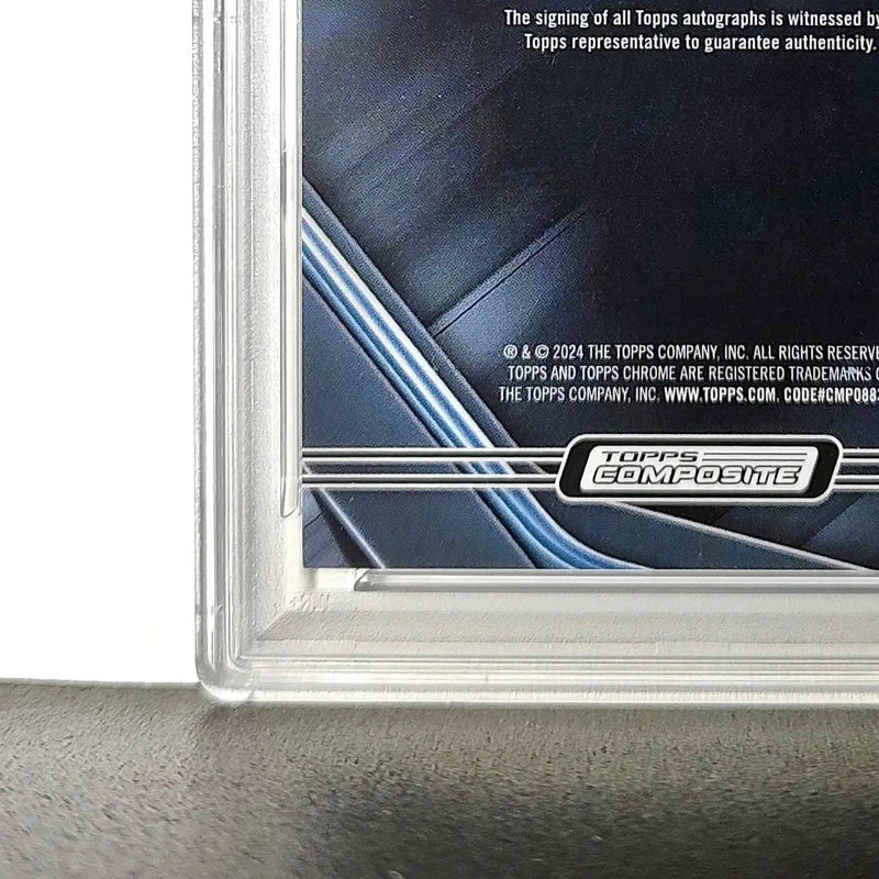 Tedy Bruschi 2023 Topps Chrome Black #TCBA-TEB PSA 9 Auto 10 - Football Card Single