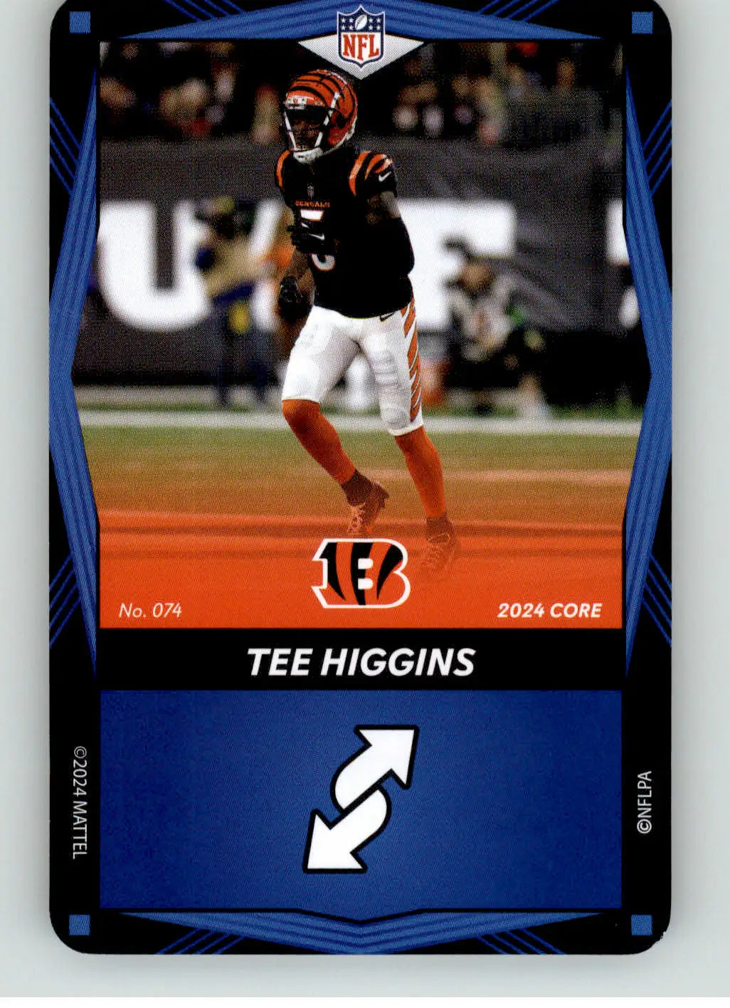 Tee Higgins - 2024 UNO Elite Core Edition - Blue - #074 - Football - Football Card Single