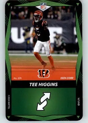 Tee Higgins - 2024 UNO Elite Core Edition - Green - #074 - Football - Football Card Single