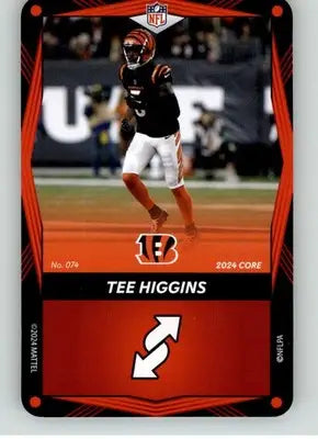 Tee Higgins - 2024 UNO Elite Core Edition - Red - #074 - Football - Football Card Single