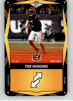 Tee Higgins - 2024 UNO Elite Core Edition - Yellow - #074 - Football - Football Card Single