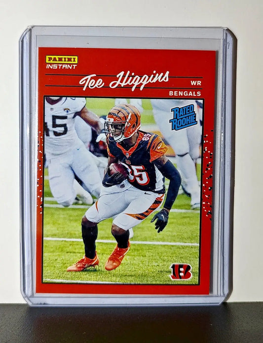 Tee Higgins Rookie 2020 Panini NFL #13 Rated Rookie Card Cincinnati Bengals - Football Card Single