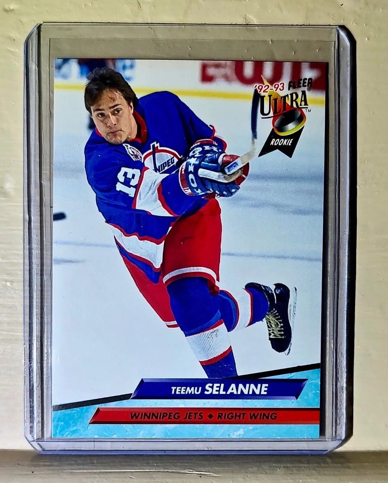 Teemu Selanne 1992-93 Fleer Ultra #444 Hockey Card Winnipeg Jets - Hockey Card Single
