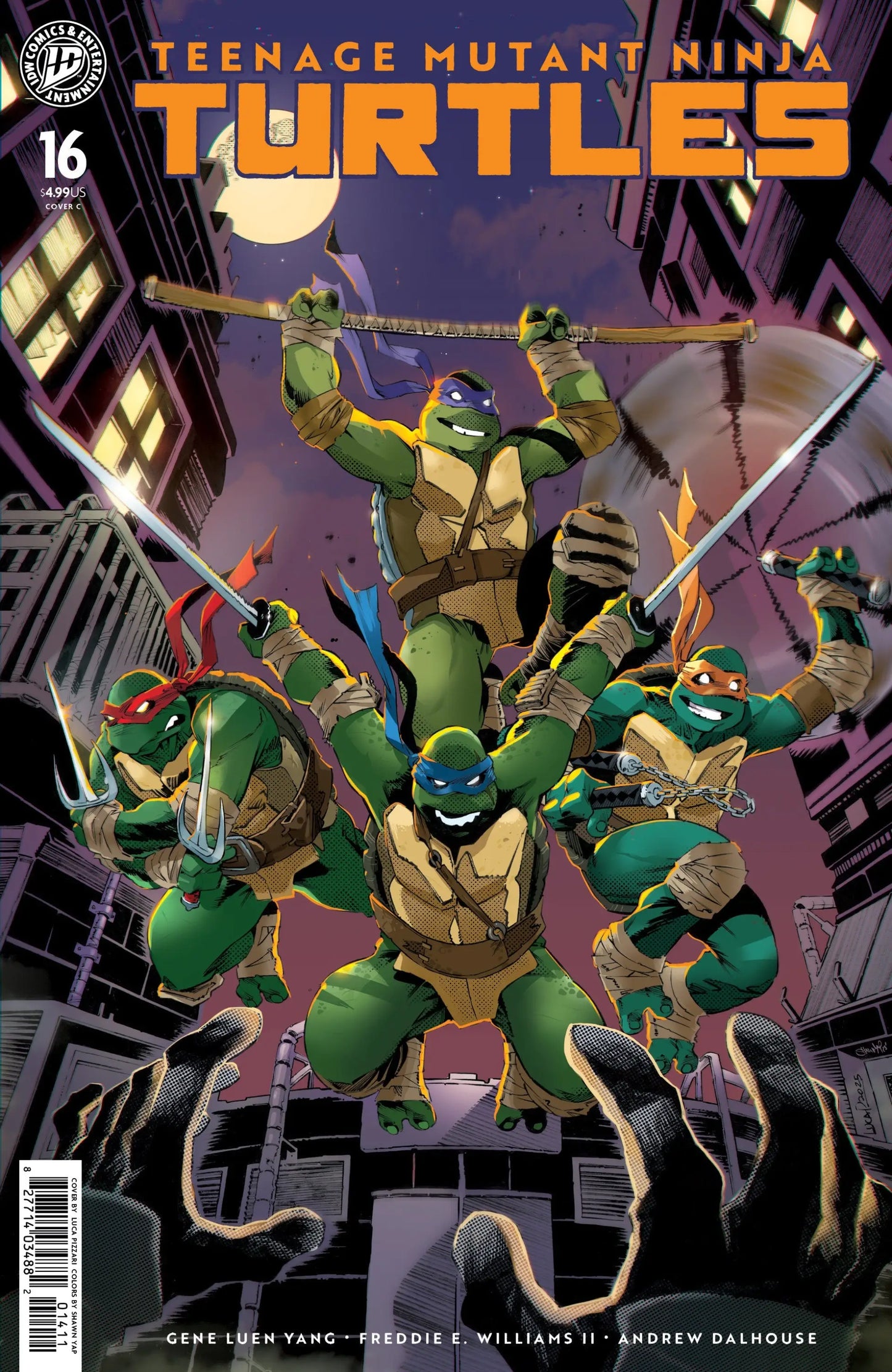 Teenage Mutant Ninja Turtles #16 Variant C (Pizzari) - Comic Book