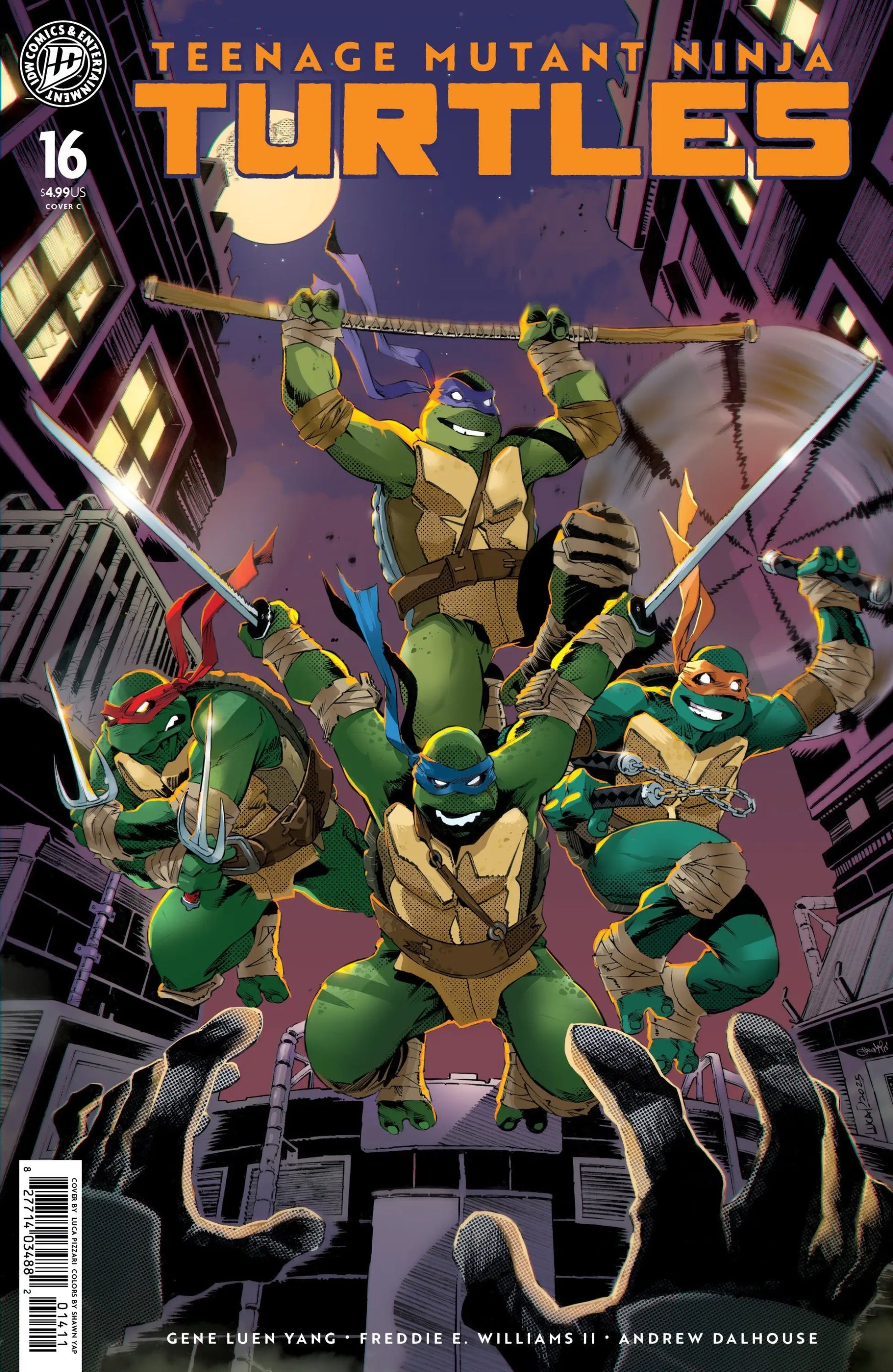 Teenage Mutant Ninja Turtles #16 Variant C (Pizzari) - Comic Book