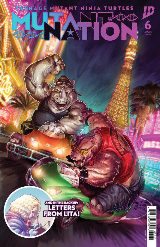 Teenage Mutant Ninja Turtles comic book cover featuring Mutant Ninja Turtles artwork in Las Vegas