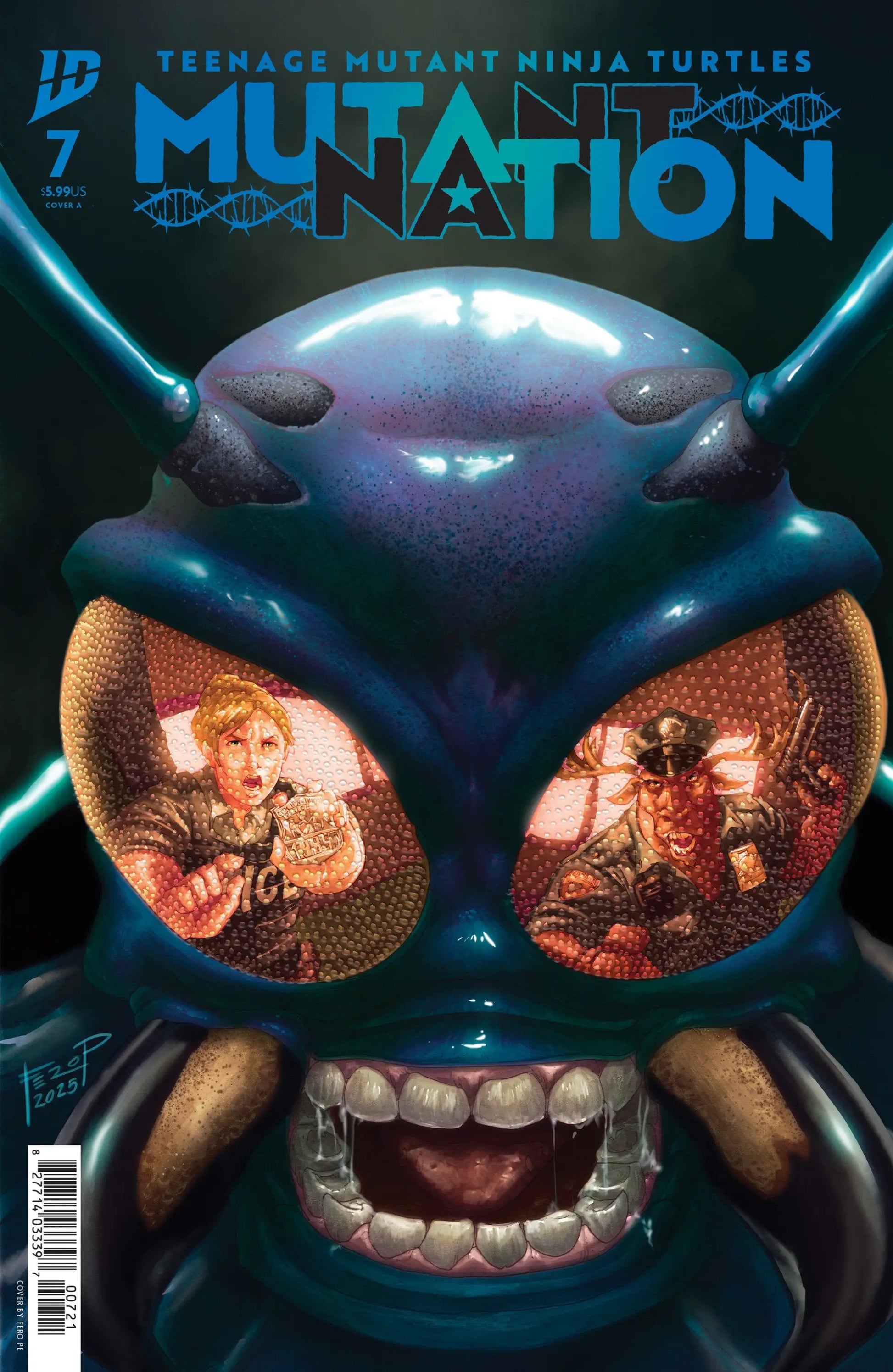 Teenage Mutant Ninja Turtles comic book cover featuring Foot Patrol and Ninja Turtles mutant artwork