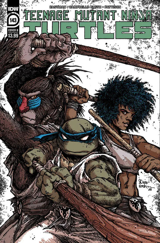 Teenage Mutant Ninja Turtles Ongoing #143 Cover B Eastman with action poses and trading cards