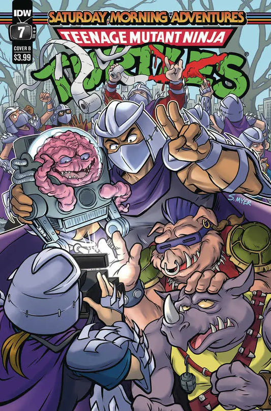 Comic book cover for Saturday Morning Adventures Teenage Mutant Ninja Turtles issue 7