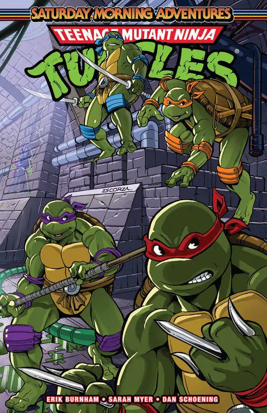 Teenage Mutant Ninja Turtles comic book cover from Saturday Morning Adventures Volume 3