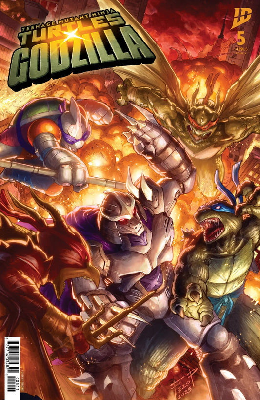 Teenage Mutant Ninja Turtles X Godzilla #5 Cover A (Pe) - Back Issues