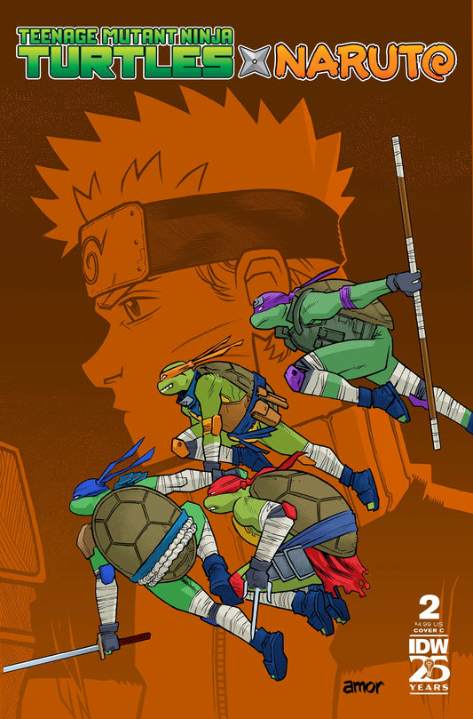Teenage Mutant Ninja Turtles X Naruto #2 Cover C Amor - Comic Book