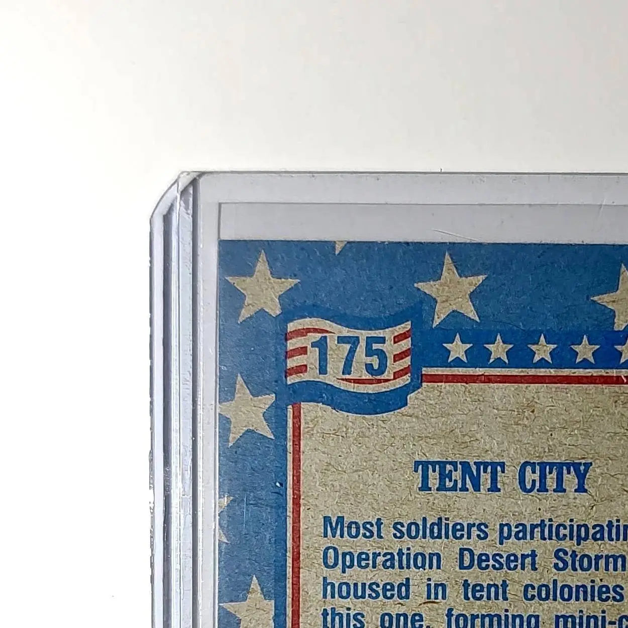 Tent City 1991 Topps Desert Storm #175 Card - Non-Sports Card Single