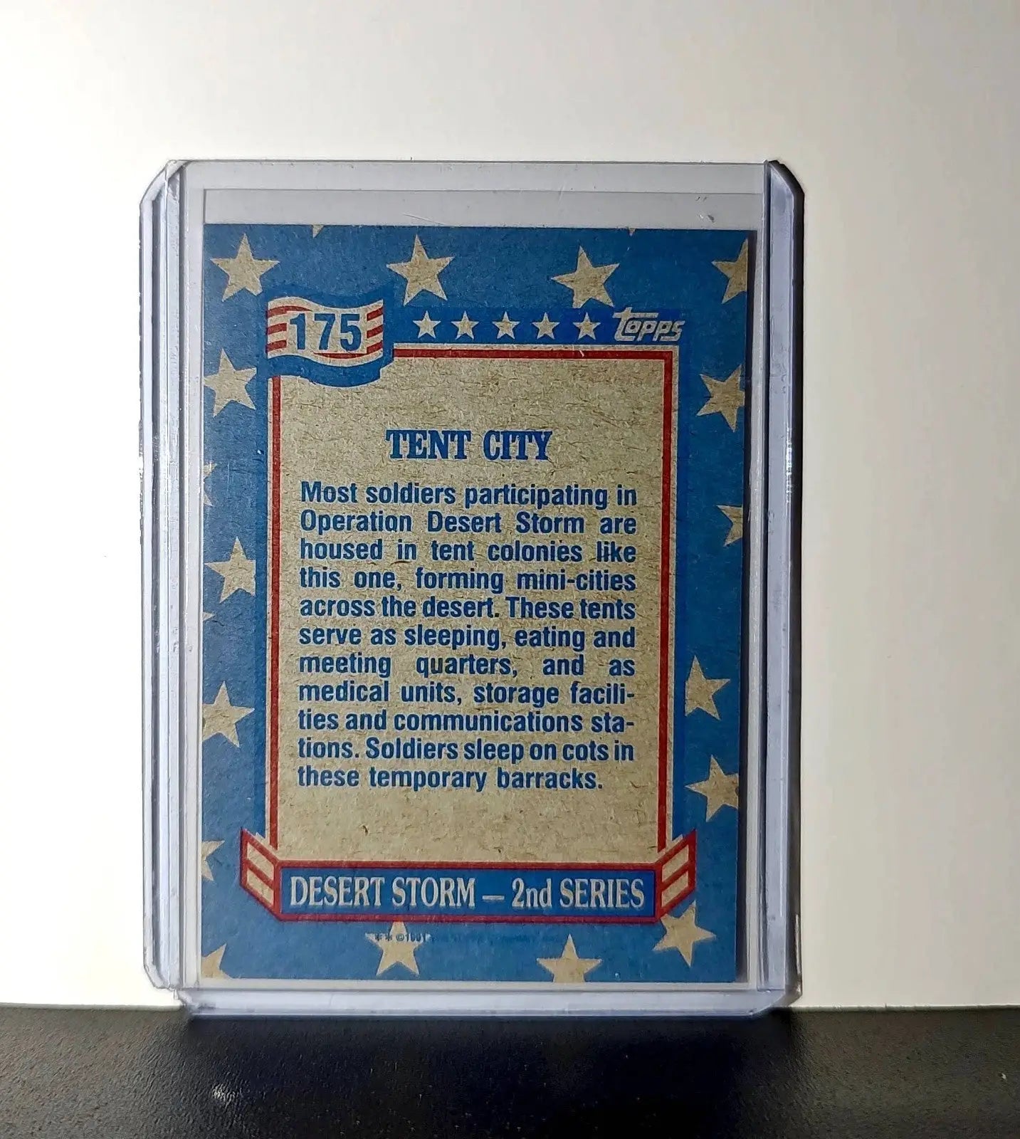 Tent City 1991 Topps Desert Storm #175 Card - Non-Sports Card Single