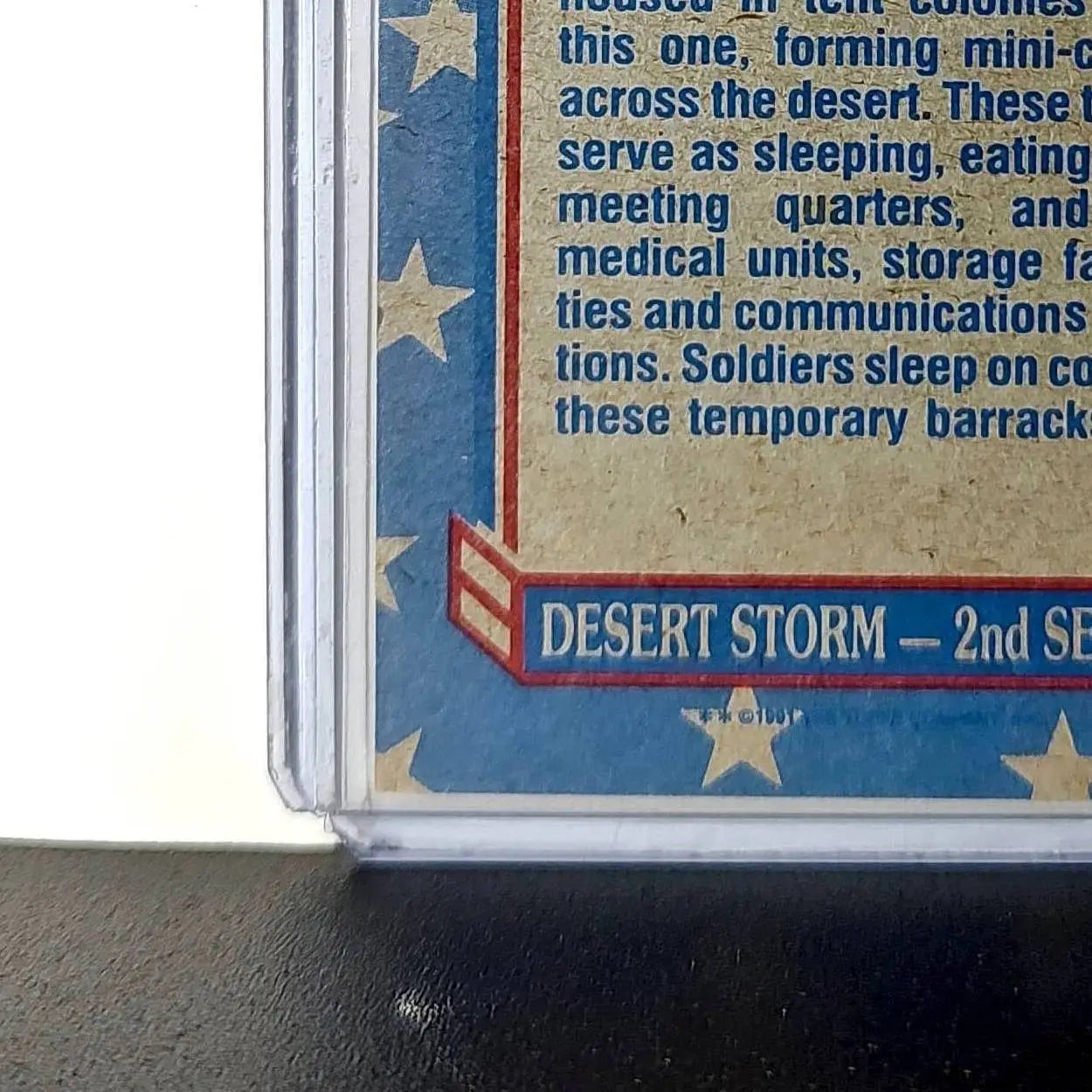 Tent City 1991 Topps Desert Storm #175 Card - Non-Sports Card Single