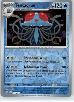 Tentacruel - SV: Scarlet & Violet 151 - Reverse Holo NM - #073/165 - Pokémon Card Single