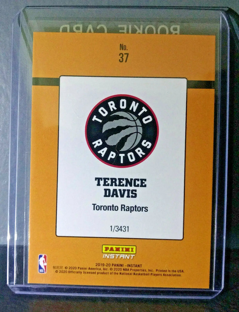Terence Davis 2019-2020 Panini NBA #37 Rated Rookie Retro Card 1/3431 - Basketball Card Single