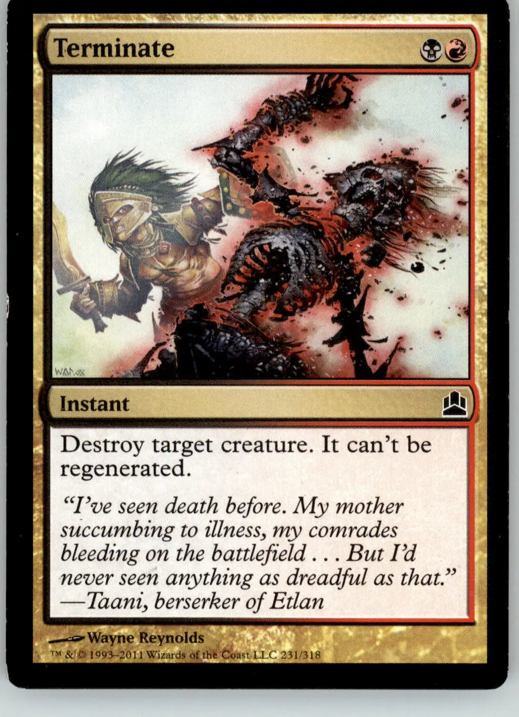 Terminate - Commander - 231 - LP Magic: The Gathering
