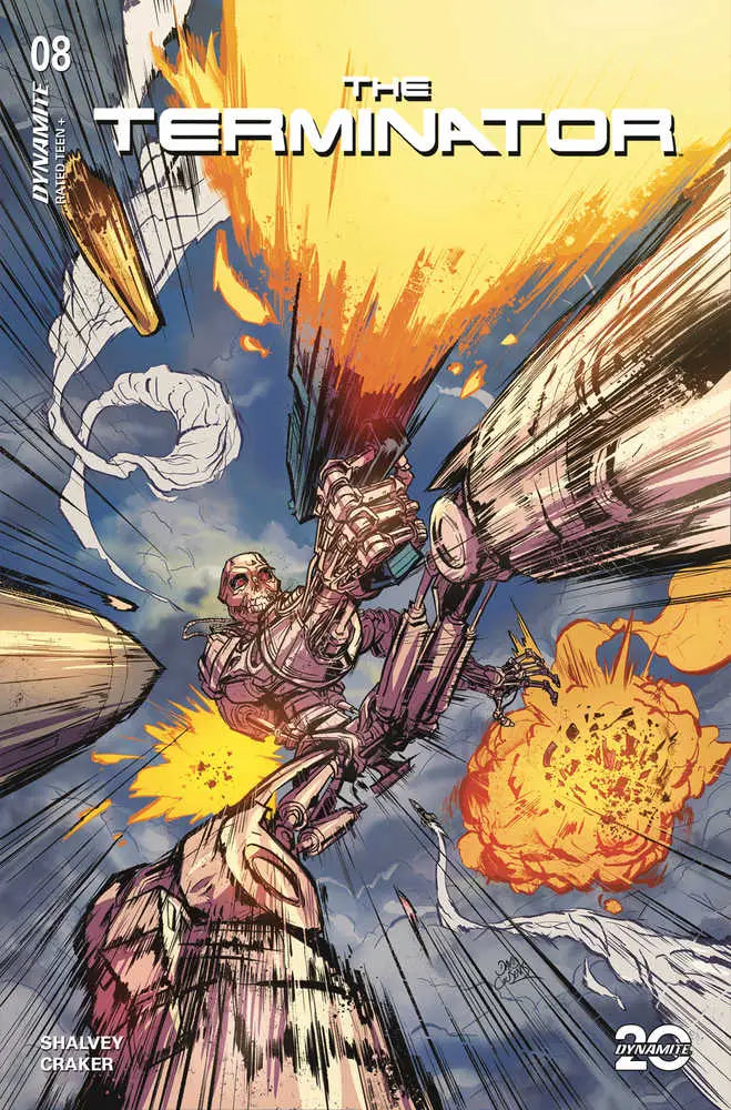 Terminator Comic Book Cover D Cousens featuring artwork by David Cousens