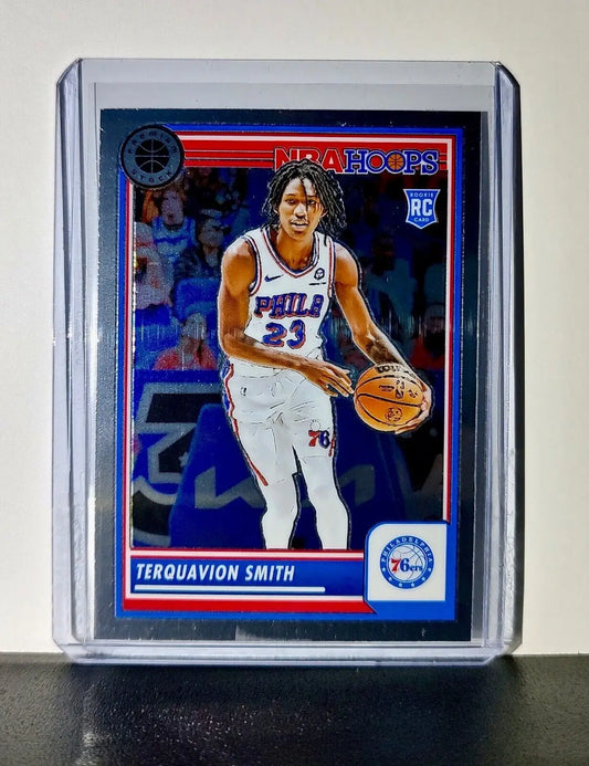 Terquavion Smith 2023-24 Panini Premium Stock NBA Hoops #50 Rookie Card 76ers - Basketball Card Single