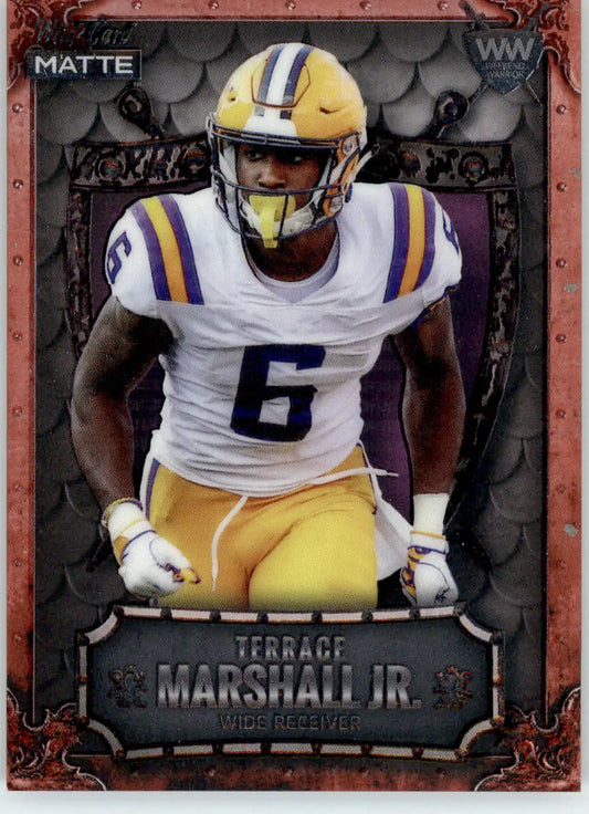 Terrace Marshall Jr. - 2021 Wild Card Matte - #MWW-13 - Weekend Warrior Bronze - Football Card Single