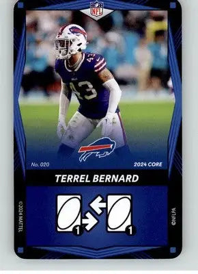 Terrel Bernard - 2024 UNO Elite Core Edition - Blue - #020 - Football - Football Card Single