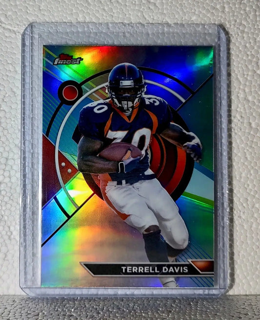 Terrell Davis 2023 Topps Finest Refractor NFL #180 Football Card Denver Broncos - Football Card Single