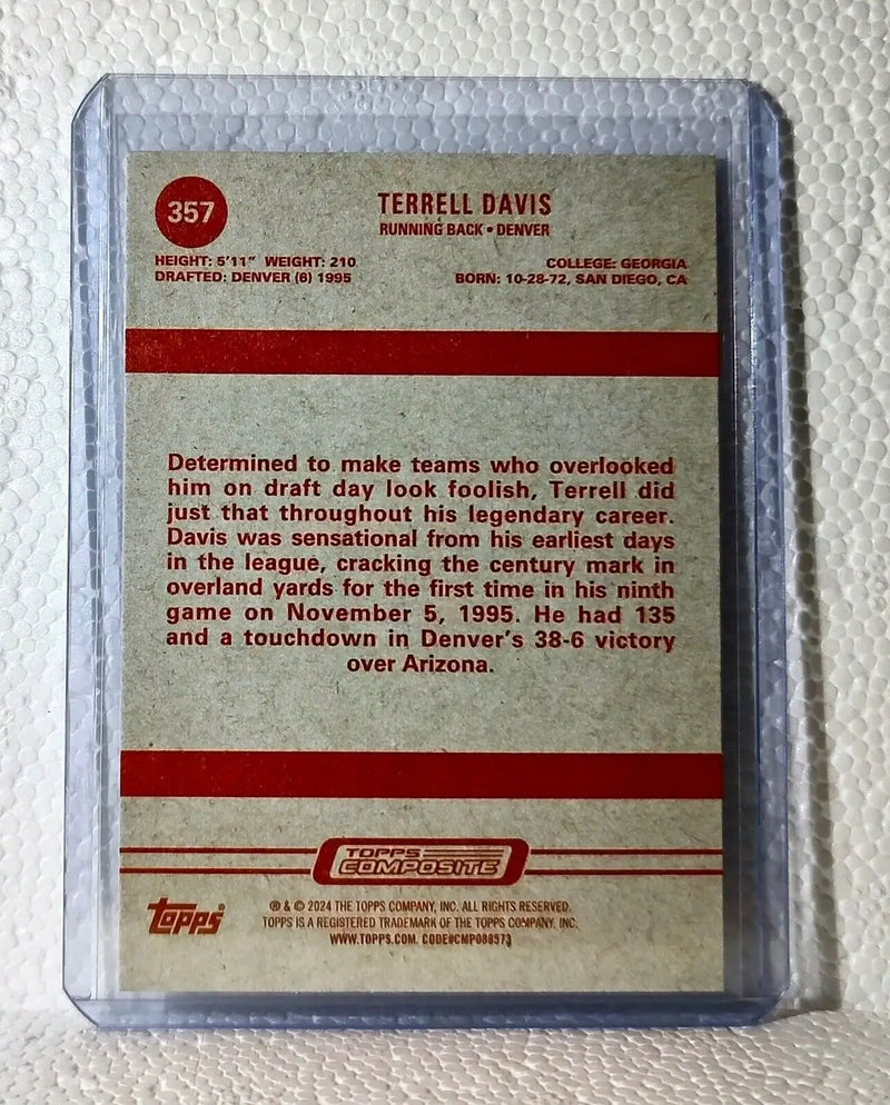 Terrell Davis 2023 Topps NFL #357 Composite Football Card Denver Broncos