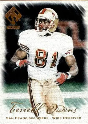 Terrell Owens - 2000 Pacific Private Stock - #85 - Retail Football - Football Card Single