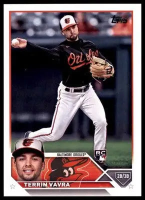 Terrin Vavra Rookie 2023 Topps #524 Baltimore Orioles - Baseball Card Single