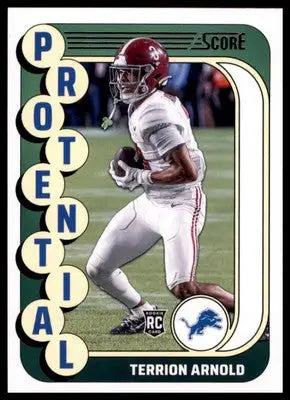 Terrion Arnold 2024 Score Protential #13 Detroit Lions - Football Card Single