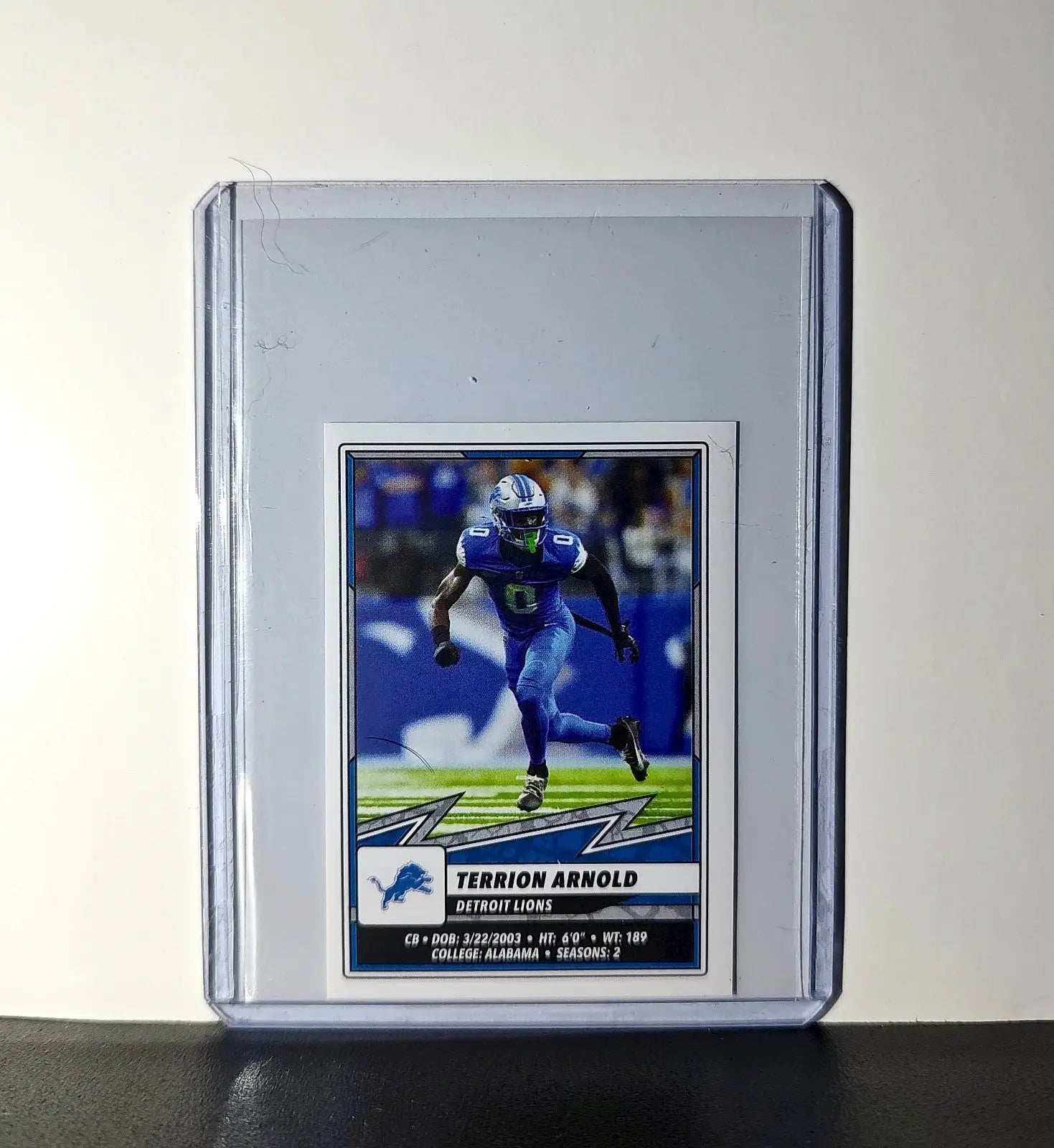 Terrion Arnold 2025 Panini NFL #386 Sticker Detroit Lions