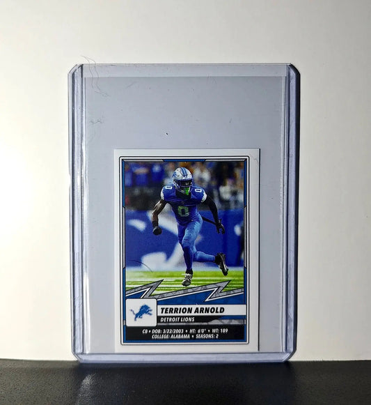 Terrion Arnold 2025 Panini NFL #386 Sticker Detroit Lions - Football Card Single