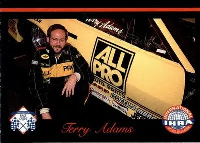 Terry Adams - 1989 Checkered Flag IHRA - #35 - ERR Racing - Racing Card Single