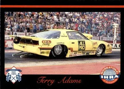 Terry Adams - 1989 Checkered Flag IHRA - #36 - Racing - Racing Card Single