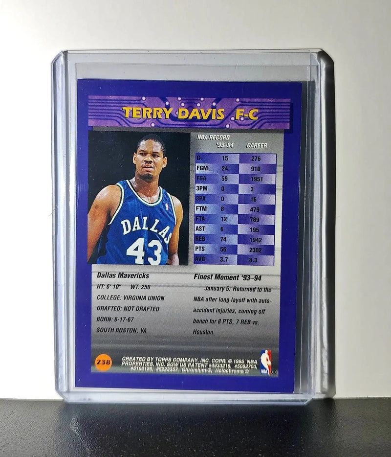Terry Davis 1994-95 Topps Finest #238 Basketball Card