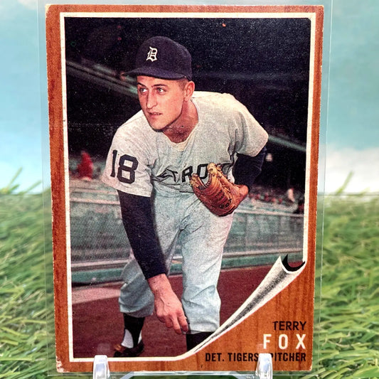 Terry Fox 1962 Topps #196 Detroit Tigers Baseball Card VG - Baseball Card Single