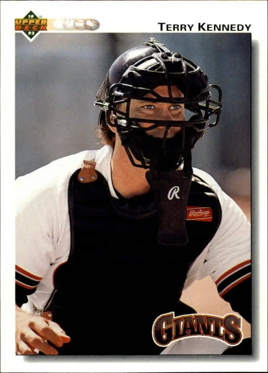 Terry Kennedy 1992 Upper Deck MLB #192 Baseball Card San Francisco Giants - Baseball Card Single