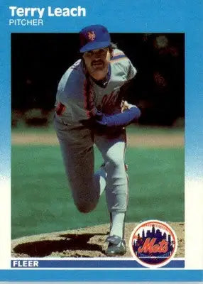 Terry Leach - 1987 Fleer Update - #U-62 - Baseball - Baseball Card Single